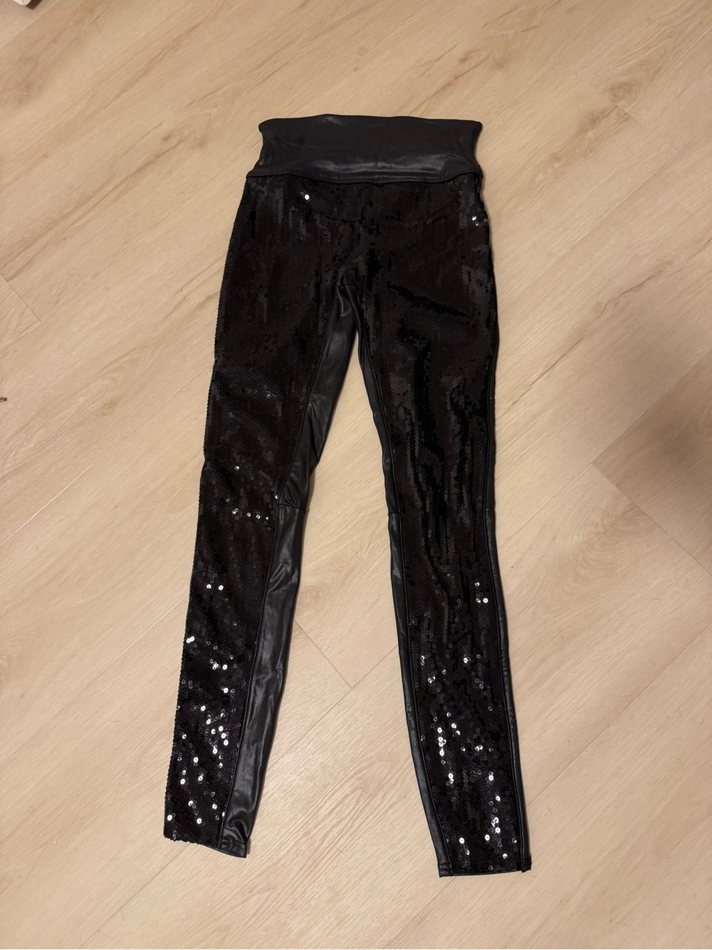 SPANX Black Sequin Leggings